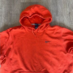 Nike Men's Vibrant Orange Hoodie